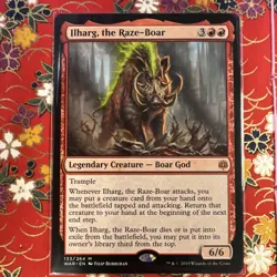 Ilharg the Raze-Boar War of the Spark Legendary Creature Red Mythic 2019 133 - Image 1