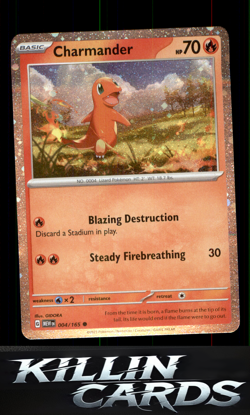 Charmander - 004/165 (Cosmos Holo) 004/165 Pokemon Promo Miscellaneous Cards & P - Image 1