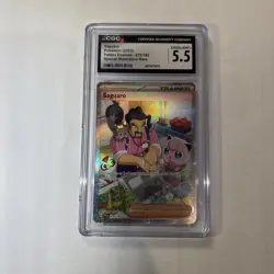 CGC 5.5 Saguaro 270/193 Special Illustration Rare Paldea Evolved Pokemon Card - Image 1