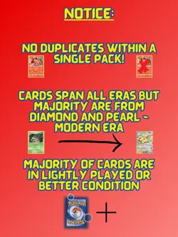 Pokemon 50-card Mystery Pack ULTRA RARES NO REPEATS Chance Of Vintage - Image 4
