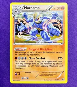 Machamp | 49/101 | BW Plasma Blast | 2013 Vintage Pokemon Card | Holo | LP - Image 1