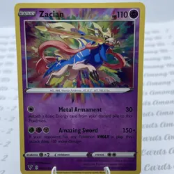 Zacian - 082/185 - Amazing Rare - Vivid Voltage - Pokemon Card - NM/M - Image 1