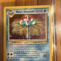 Pokemon TCG Misty's Tentacruel Gym Heroes 10/132 Holo Unlimited Holo Rare card - Image 4