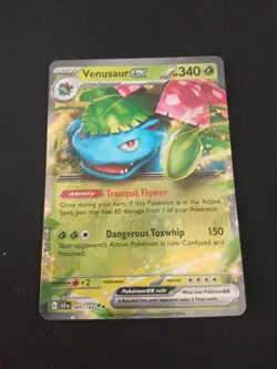 Pokemon TCG Venasaur EX Stellar Crown Holo Card 001/142 Double Rare - Image 1