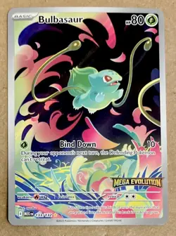 Bulbasaur 133/132 Me01: Mega Evolution Holo (Stamped) Pokemon Card MEG EN - Image 1