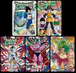 Dragon Ball Super Divers card EX3-001 - 005 EXR All 5 card set Vegeta Japanese - Image 1
