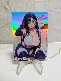 Tifa Trading Card Waifu Goddess Story Anime Girl holo Karte Manga Full Art - Image 1