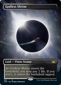Godless Shrine - Foil - Borderless NM, English MTG Unfinity - Image 1