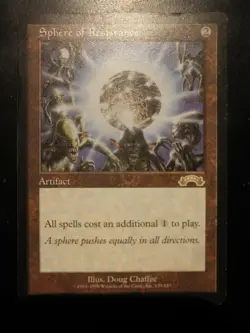 mtg magic sphere of resistance ENGLISH exodus sphere de resistance exode - Image 1