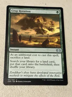 mtg Crop Rotation, green instant, Double Masters, slight play - Image 1