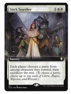 MTG Stick Together Extended Art Battle for Baldur's Gate (CLB) #611 Unplayed - Image 1