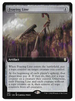MTG Fraying Line Extended Art Battle for Baldur's Gate (CLB) Rare #597 Unplayed - Image 1