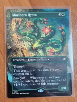 Magic MTG Mossborn Hydra 0337 (Borderless) Regular Rare - NM condition - Image 1
