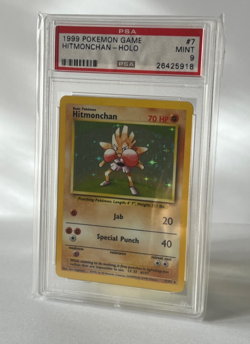 Pokemon TCG Hitmonchan Holo 7/102 Base Set 1999 PSA 9 - Image 1