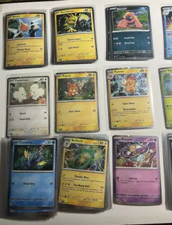 Pokemon NM Cosmo Holo Lot Of 246 Checklane Promos Swirls Stacks Of Duplicates - Image 2