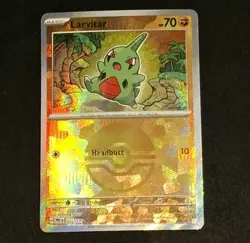 Texture Shift Error Larvitar Poke Ball 047/131 Prismatic Evolutions Pokemon TCG - Image 3