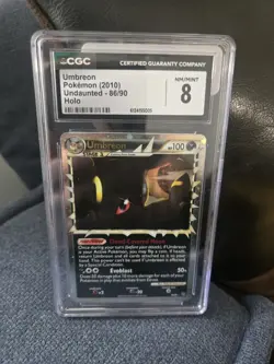 Pokemon TCG 2010 Undaunted Umbreon Prime 86/90 Ultra Rare Holo CGC 8 - Image 4
