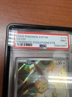 Pokemon Eevee TCG 173 Holo Promo Prismatic Evolutions ETB, PSA 9 - Image 2