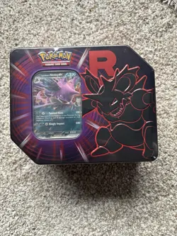 Pokemon TCG Fall Team Rockets Tin Nidoking FACTORY SEALED Destined Rivals & JT - Image 1