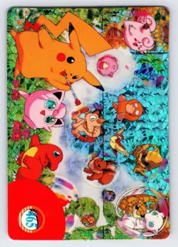 Pocket Monsters #465 Vending Prism Holo Vintage Pokemon Pikachu Bubble Mew - Lp - Image 1