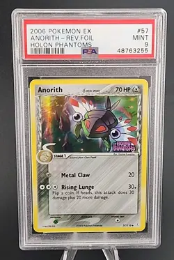 PSA 9 Mint 2006 POKEMON EX HOLON PHANTOMS #57 Anorith REVERSE FOIL - Image 1