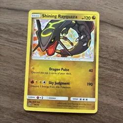 Pokemon Shining Rayquaza 56/73 Shining Legends Shiny Holo Rare Basic 120HP - Image 1