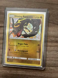 Pokemon Shining Rayquaza 56/73 Shining Legends Shiny Holo Rare Basic 120HP - Image 3