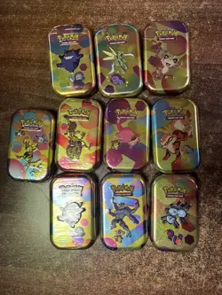 Pokemon 151 Mini Tin - Set of 10 - Brand New Factory Sealed - Random artwork - Image 1