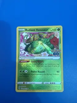 Radiant Venusaur 004/078 Pokemon GO Holo - Image 1