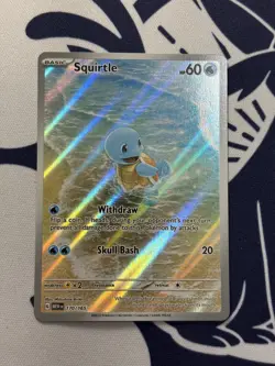 Pokemon TCG Squirtle 170/165 Scarlet & Violet 151 Illustration Rare NM - Image 1