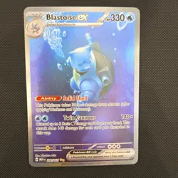 Pokemon Blastoise ex 200/165 Scarlet & Violet 151 Illustration Rare Full Art Ho… - Image 1