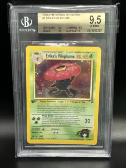 ERIKA'S VILEPLUME Pokemon Card - 1st Edition - Gym Heroes - 5/132 - BGS 9.5 - Image 1