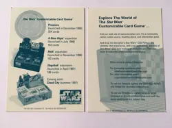 Star Wars CCG Decipher Hoth BB Limited Common/Uncommon Card Set C/UC 108/108 - Image 2