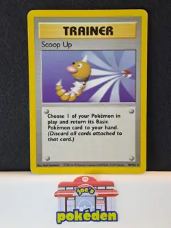 Pokemon TCG Scoop Up 78/102 Base Set Rare Non Holo Trainer Card MP - Image 1