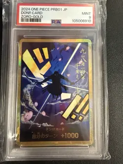 PSA 9 Gold DON !! (Roronoa Zoro) ONE PIECE Card The Best PRB-01 JP - Image 1