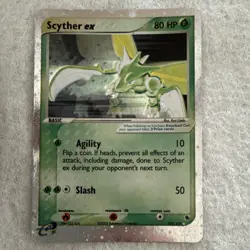 Pokemon Scyther ex 102/109 EX Ruby & Sapphire Ultra Rare Holo Basic Card - Image 1