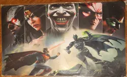 DC heroes Playmat card game Play Mat desk Mouse Pad TCG CCG MTG 24 x 14 in - Image 1