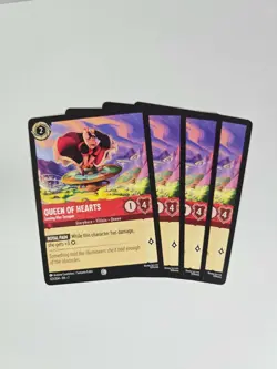 Queen of Hearts Losing Her Temper 122/204 Playset 4 cards - Archazia's Island - Image 1