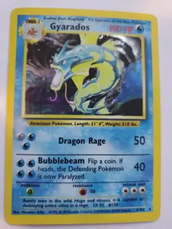 Gyarados Base Set Pokemon Card WOTC NM - Image 1