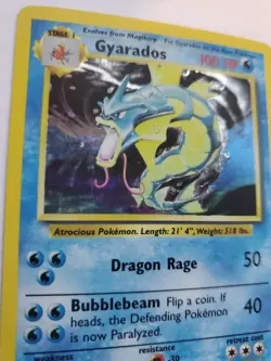 Gyarados Base Set Pokemon Card WOTC NM - Image 2