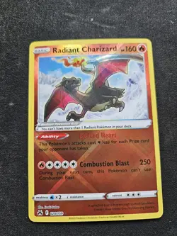 Pokemon TCG Radiant Charizard Crown Zenith Holo Card 020/159 NM/M Condition - Image 1