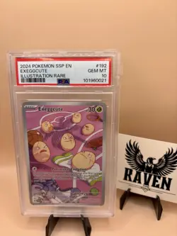 Pokemon TCG Exeggcute Illustration Rare Card 192/191 Surging Sparks PSA10 - Image 1