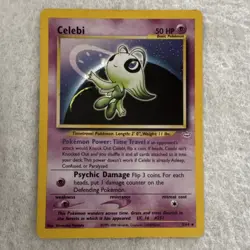 Pokemon Celebi Neo Revelation 3/64 50 HP Basic Regular Vintage Card - Image 1