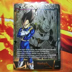 Bandai Dragon Ball Super Card Game Vegeta Energy Marker E01-02 Foil Card NM - Image 3