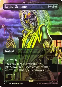 MTG - Lethal Scheme - Foil - Iron Maiden Secret Lair - Magic the Gathering - Image 1