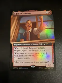 J. Jonah Jameson MTG Magic The Gathering Spider-Man Foil Promo Magiccon Atlanta - Image 1