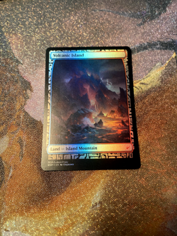 Foil Fullart Volcanic Island Dual Land HIGH QUALITY - Image 1