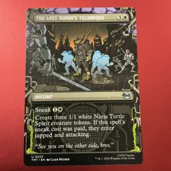 MTG TMNT SEWER FRAME SHOWCASE U The Last Ronin's Technique #0223 - Image 1