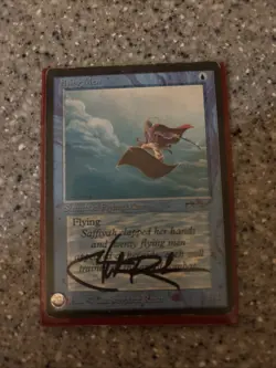 1997 MTG - Arabian Nights - Flying menChristopher Rush Signed - Image 1