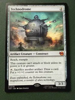 MTG Teenage Mutant Ninja Turtles Technodrome Artifact Creature Regular M Rare - Image 1